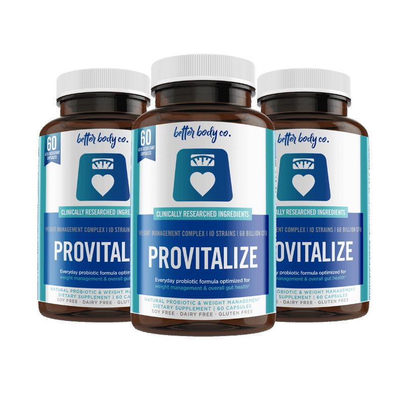 Provitalize (3 Bottles) - Probiotic Supplement For Menopause Symptoms (180 Capsules)-Better Body Co.